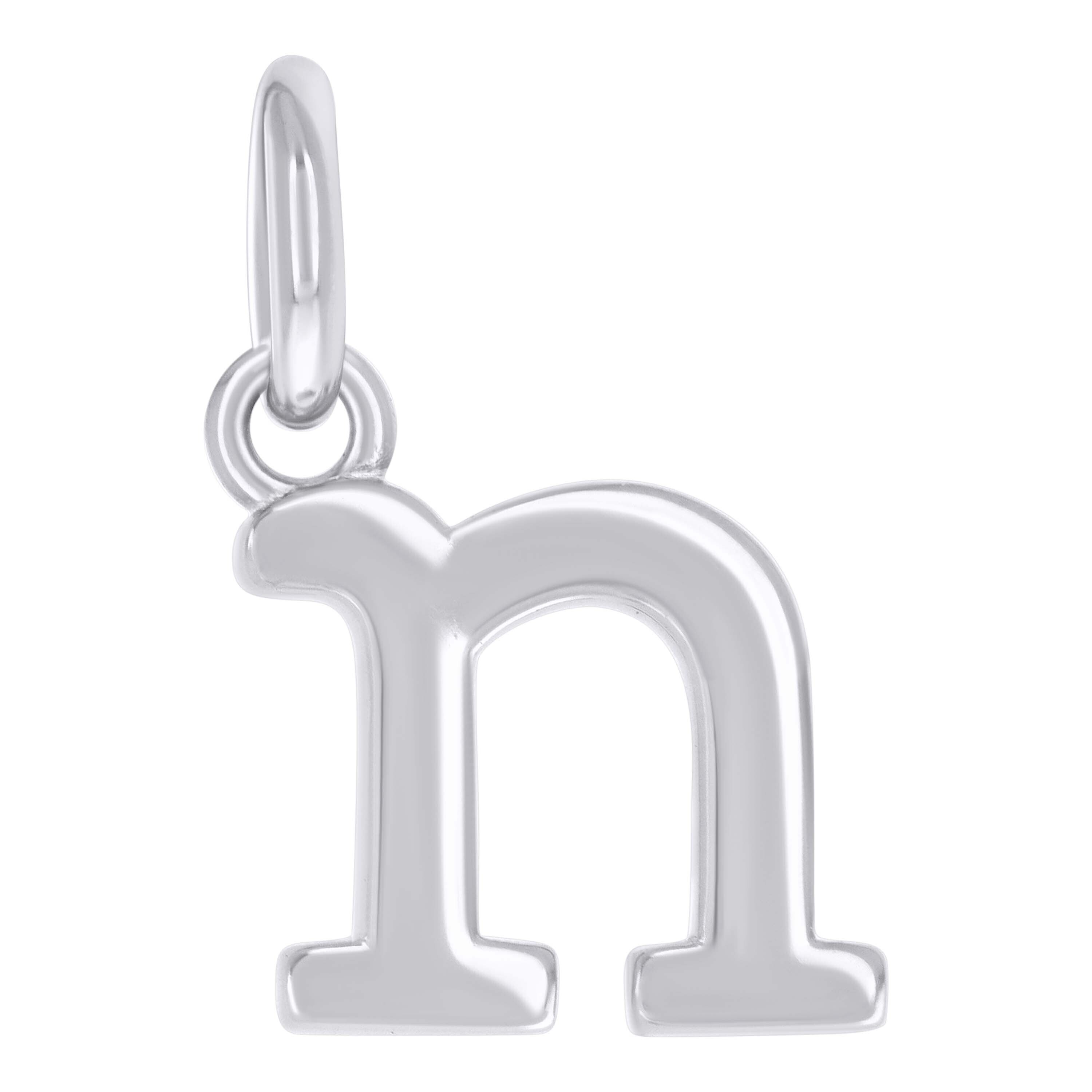 925 Sterling Silver Unisex Initial Small Alphabet N Charm Pendant 25$